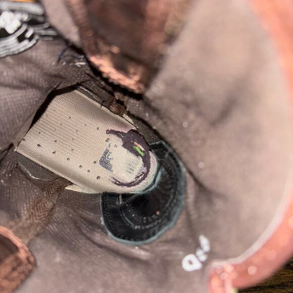 Ariat Workhog Square Toe Western Work Boots Men’s 9.5D Brown/Green Leather - Picture 7 of 8